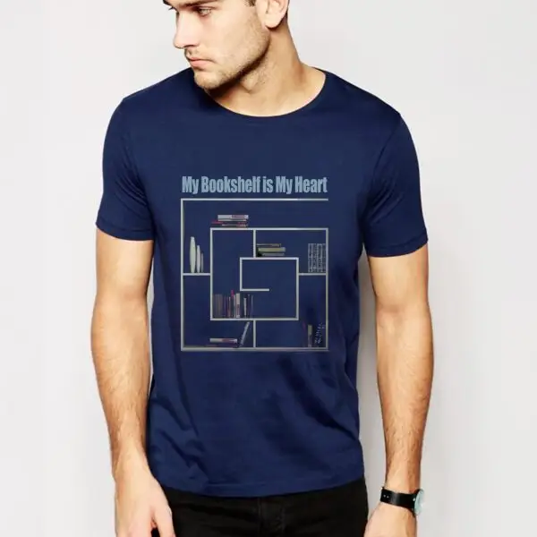 t-shirt design, book-self, boy
